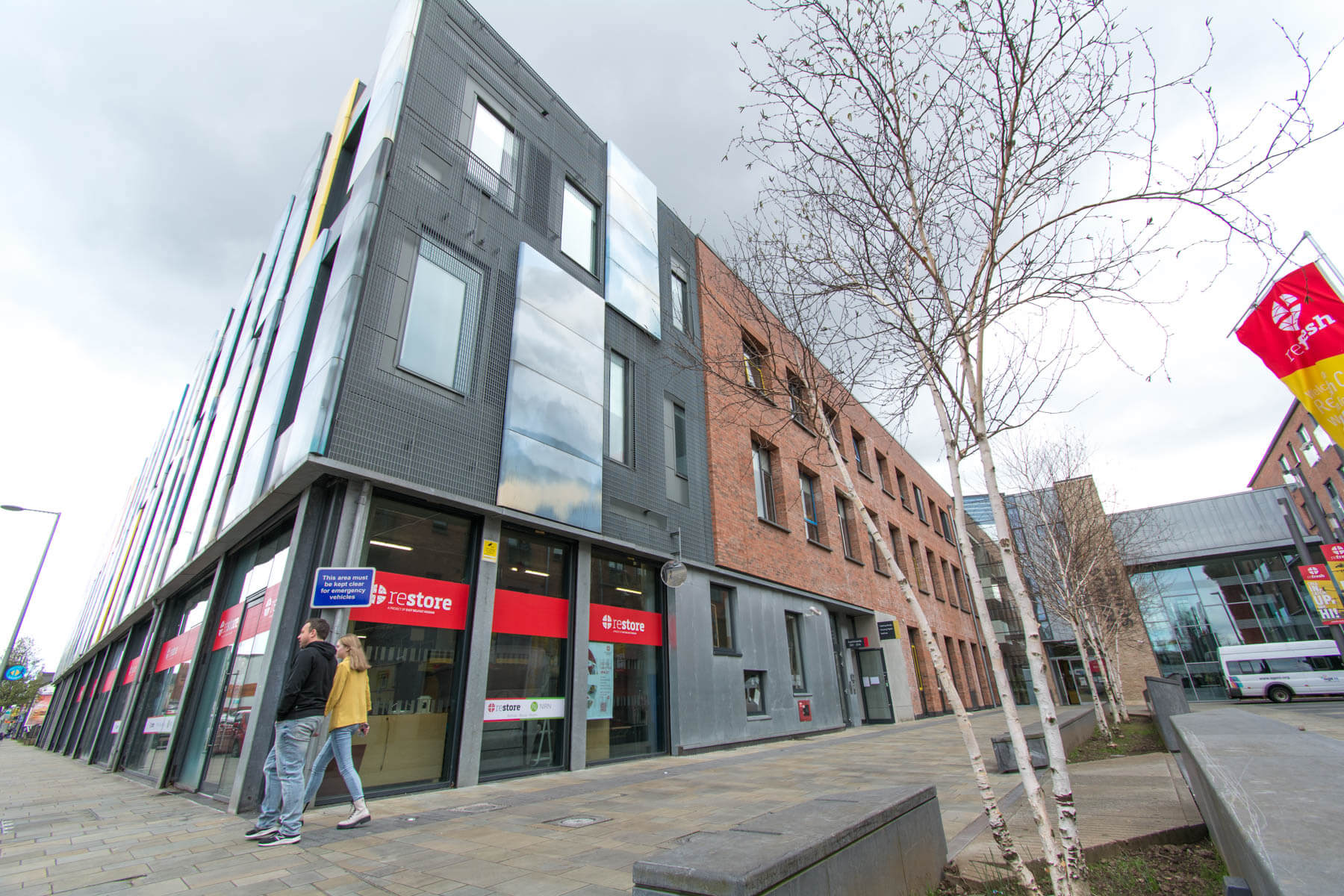 Skainos Building, headquarters for Journey East Gaelic history guided bus and walking tours in East Belfast Northern Ireland. Photo 7176