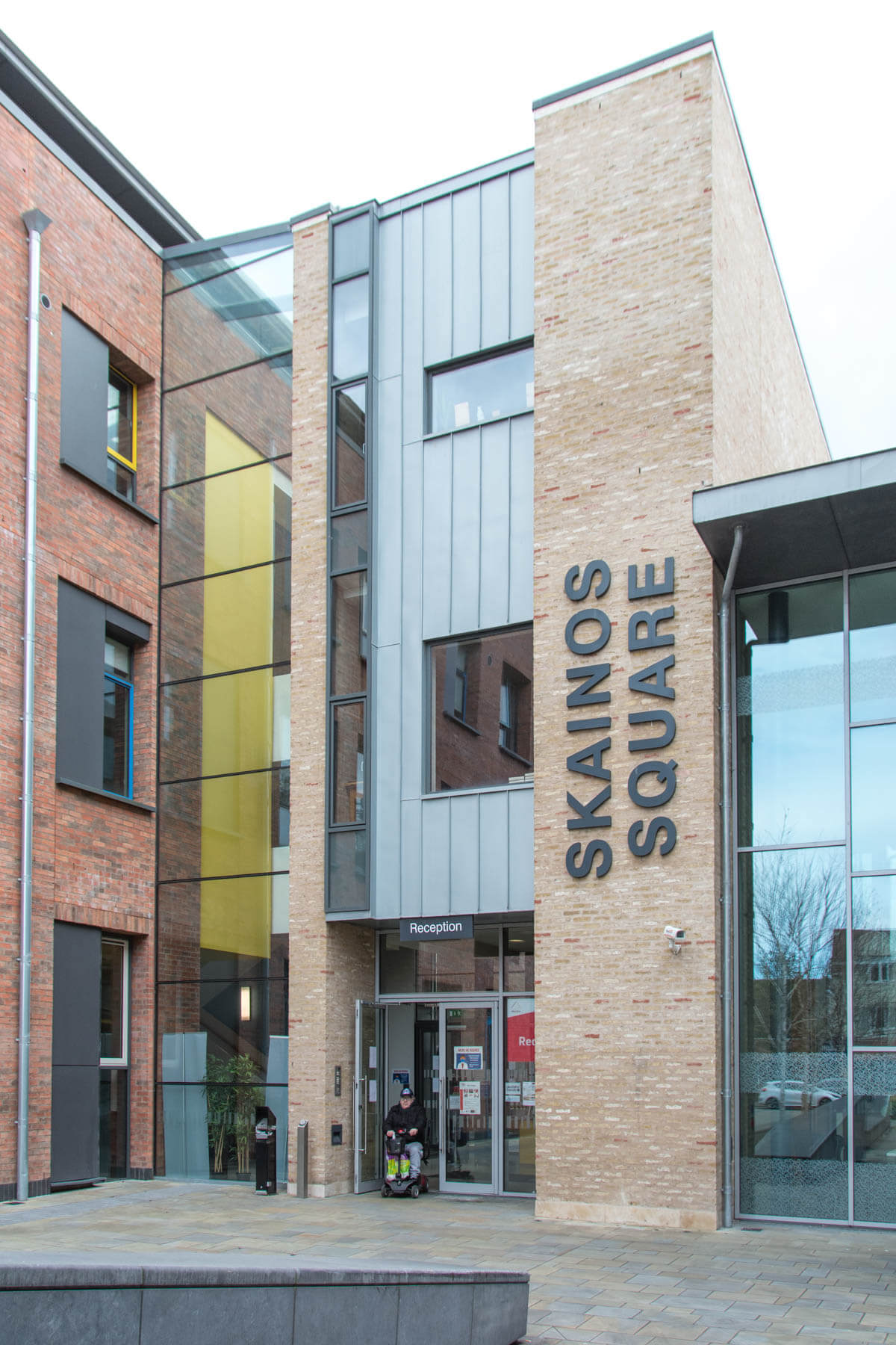 Skainos Building, headquarters for Journey East Gaelic history guided bus and walking tours in East Belfast Northern Ireland. Photo 7187