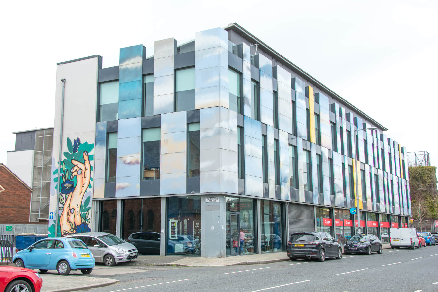 Skainos Building, headquarters for Journey East Gaelic history guided bus and walking tours in East Belfast Northern Ireland. Photo 7200