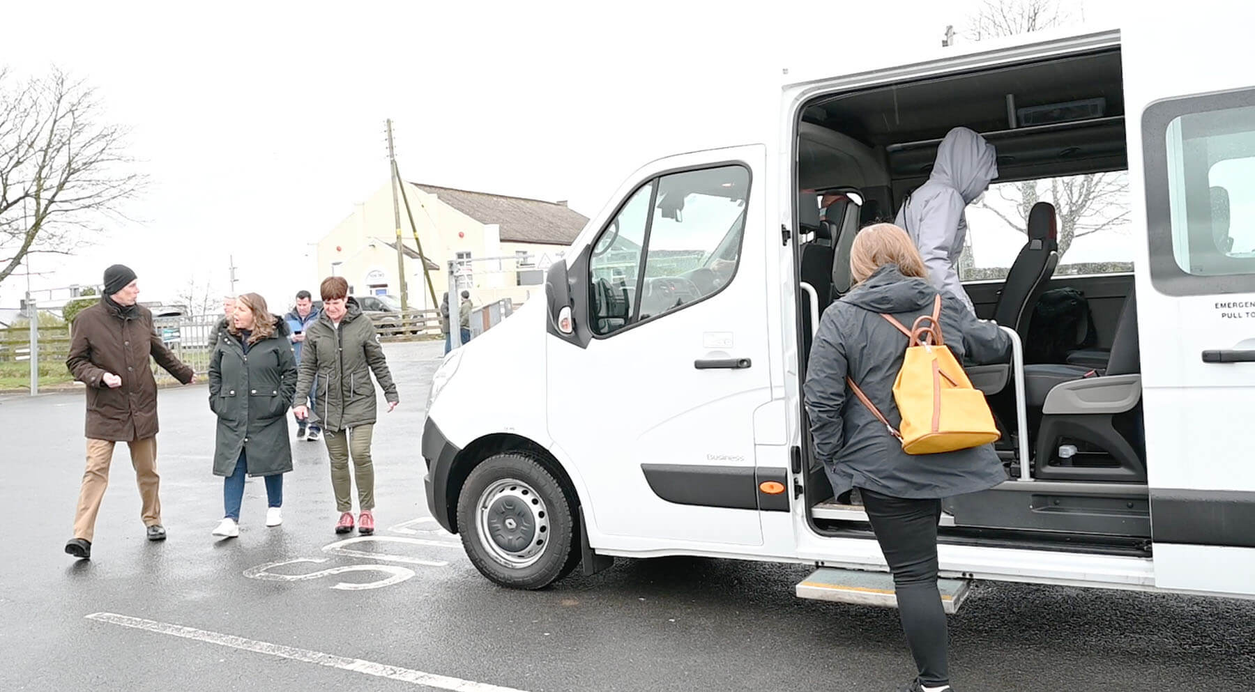 People enjoying the Con O'Neill bus tour by Journey East Gaelic history bus tours, Belfast, Northern Ireland - photo 1703