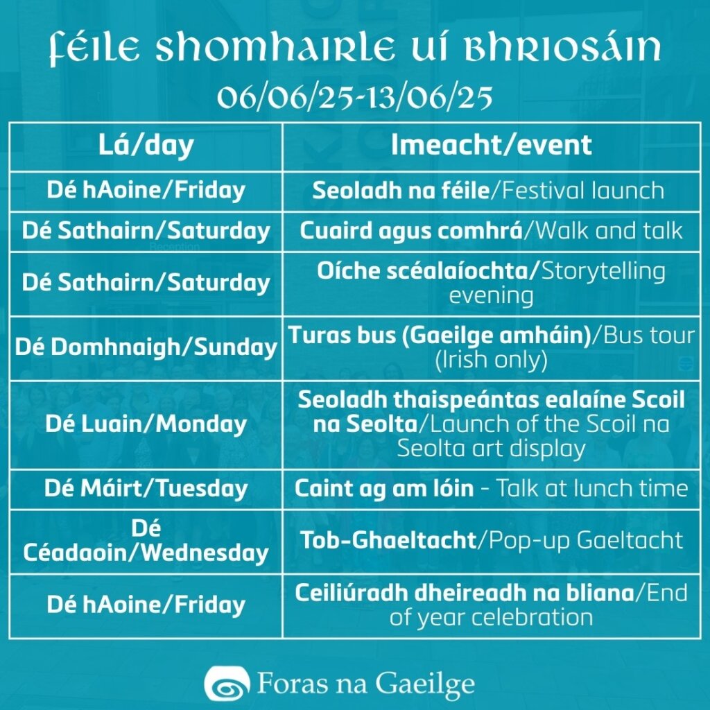 Imeachtaí na Féile - The Festival events